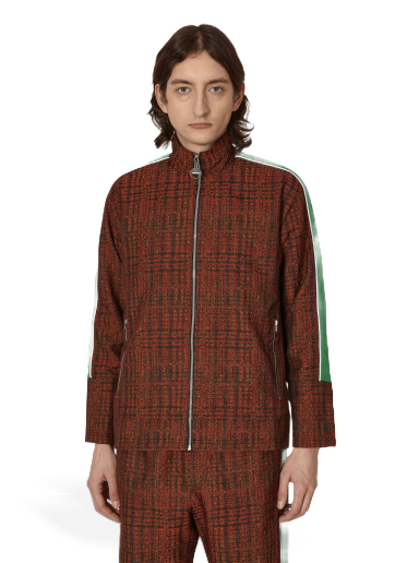 Jakna Ahluwalia Blitta Track Top Jacket Tamnocrvena | M-AHLU-TO001-SS23-FA90 BK