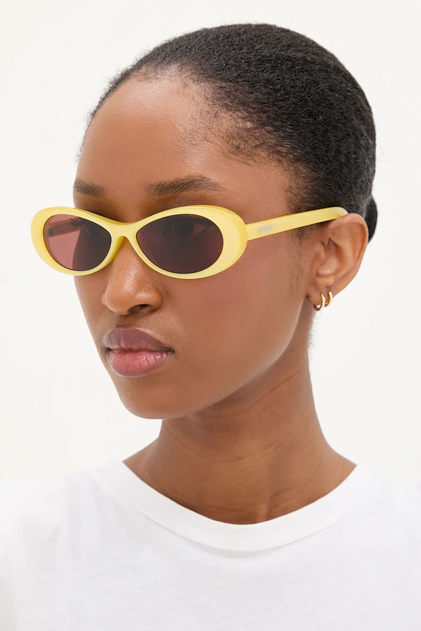 Sunčane naočale Jacquemus Jacquemus Nuvola Oval Sunglasses Žuta | JAC135C4SUN