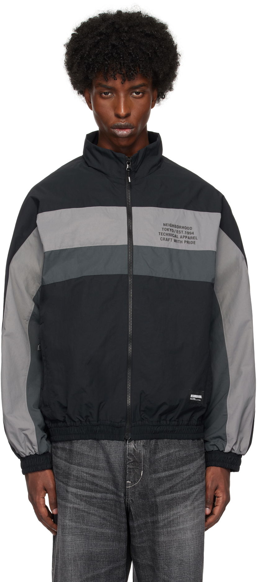 Trenerka Neighborhood Track Jacket Crna | 242AQNH-JKM01