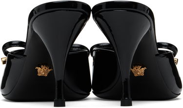 Njega cipela Versace Versace Opera Bow Patent Heeled Sandals Crna | 1018239_D2VE_1B00V, 1