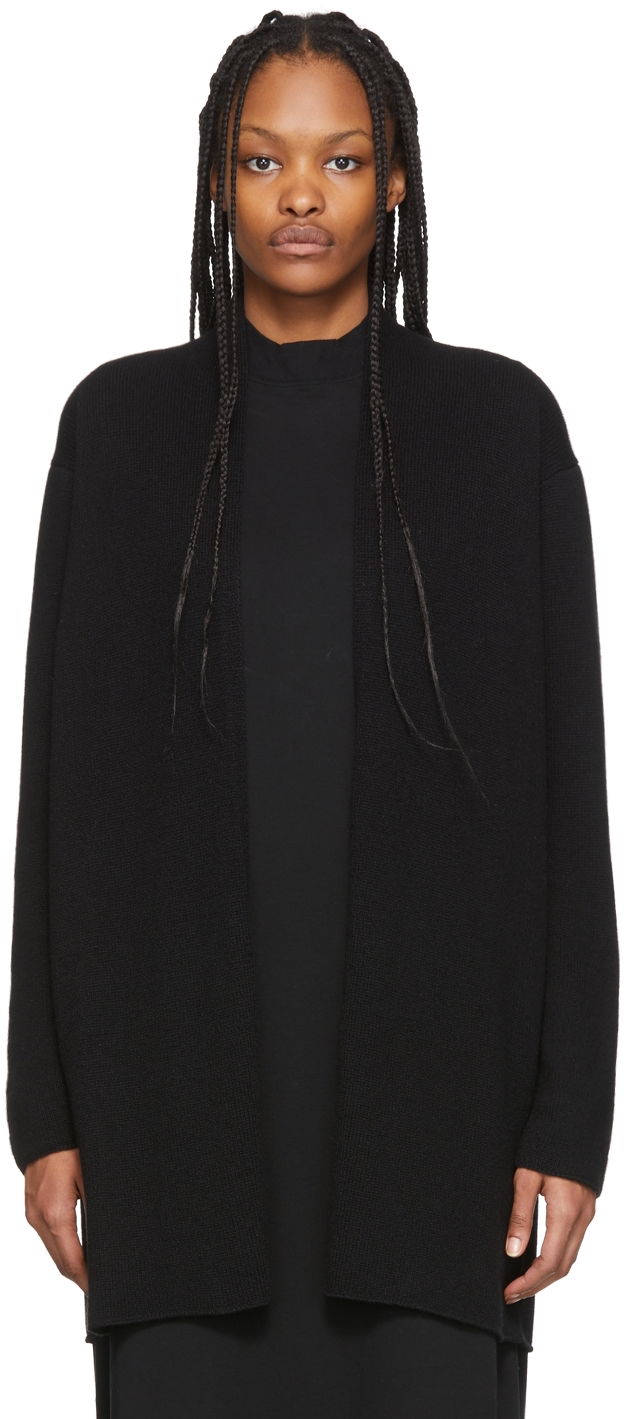 Džemper The Row Fulham Wool Long Cardigan Crna | 5584-Y187