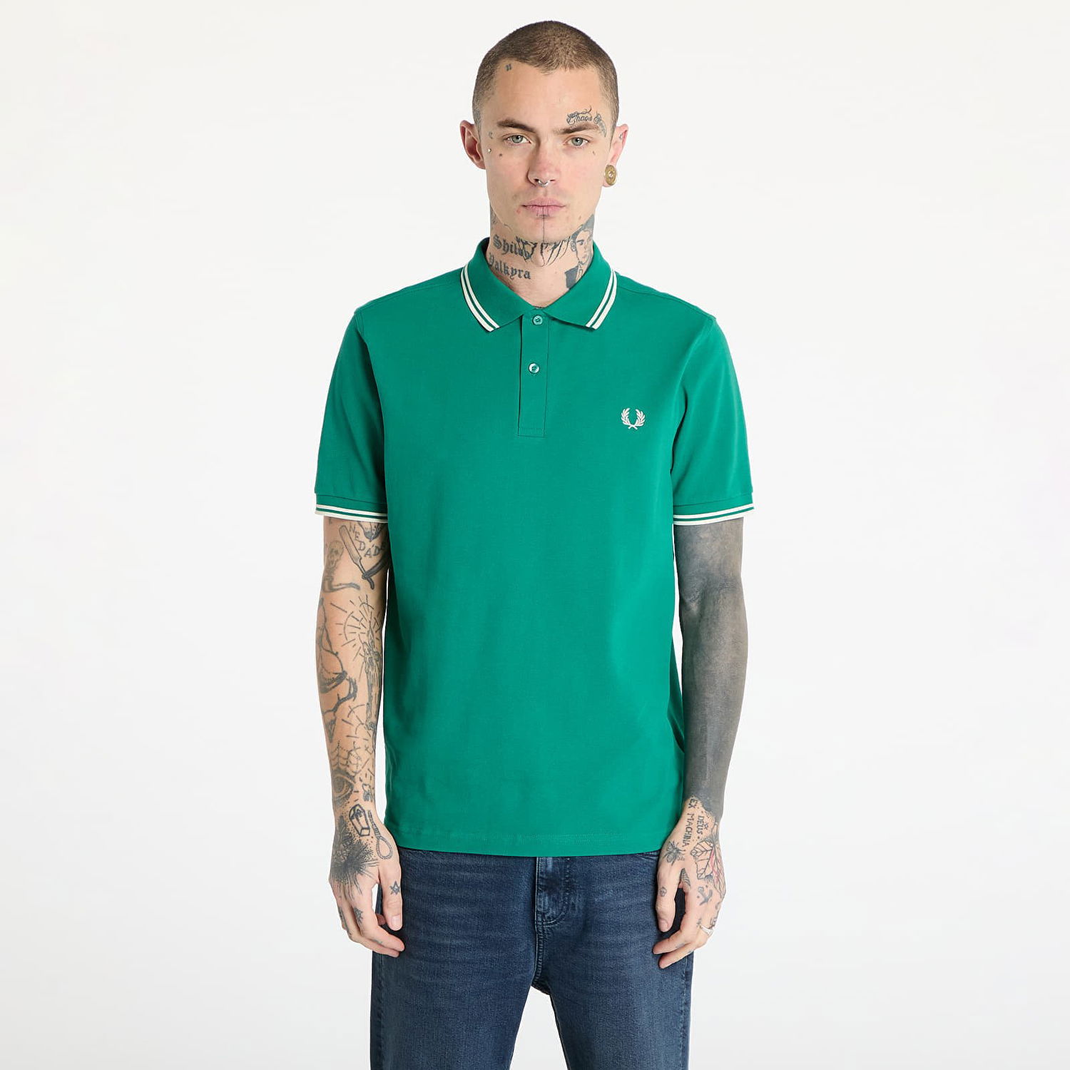 Polo majica Fred Perry Fred Perry Twin Tipped Shirt Zelena | M3600 Y37, 0