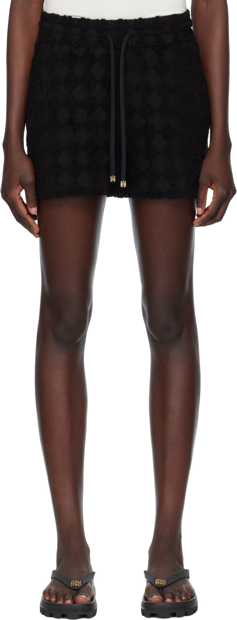 Kratke hlače AMIRI AMIRI MA Quad Toweling Shorts Crna | AWJYSH1014