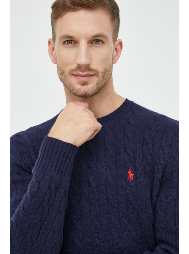 Džemper Polo by Ralph Lauren Jersey Pullover Tamnoplava | 710876762002