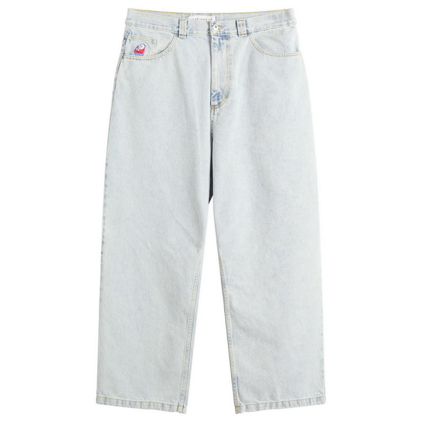 Jeans Polar Skate Co. OG Logo Big Boy Jeans, Size Large Plava | PSC-CO-17-LBL