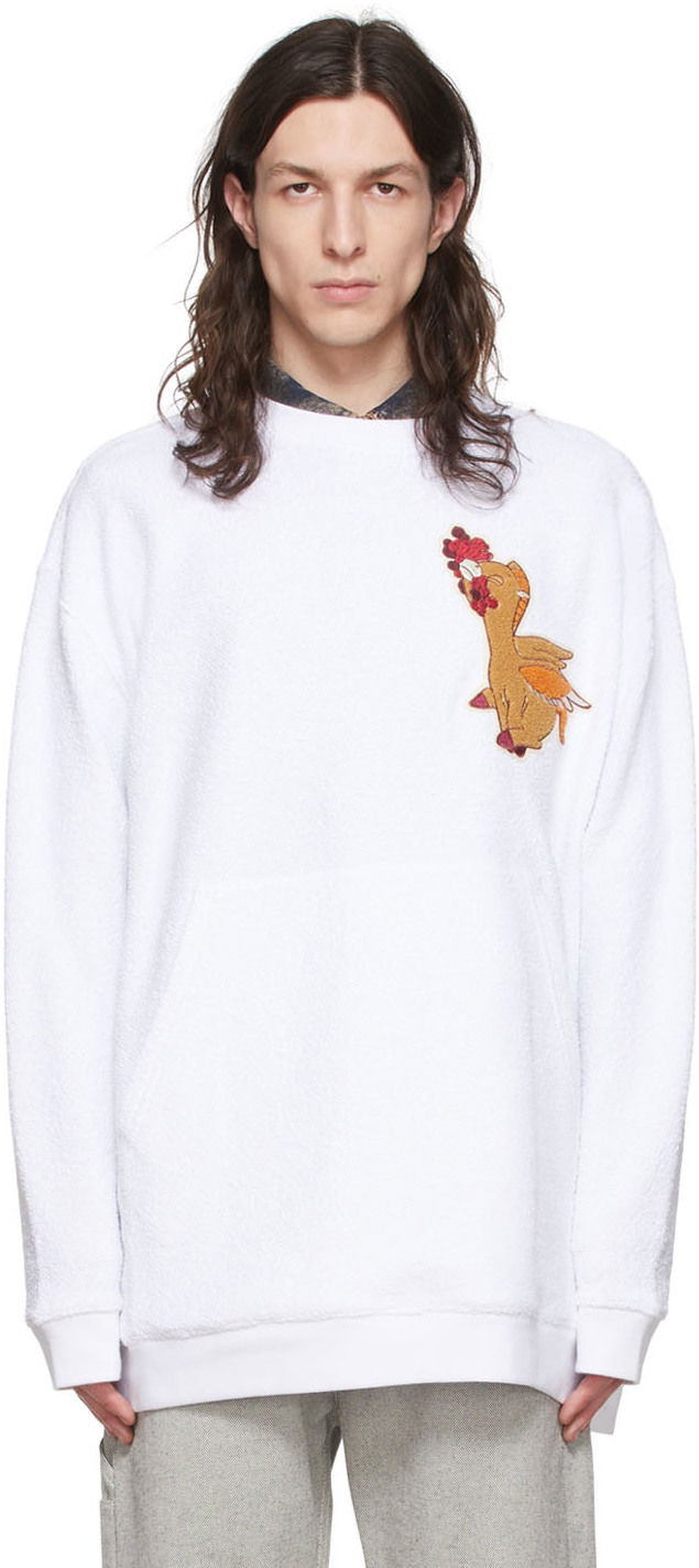 Džemper Stella McCartney Stella McCartney Fantasia Sweatshirt Bijela | 6J00333SNP29