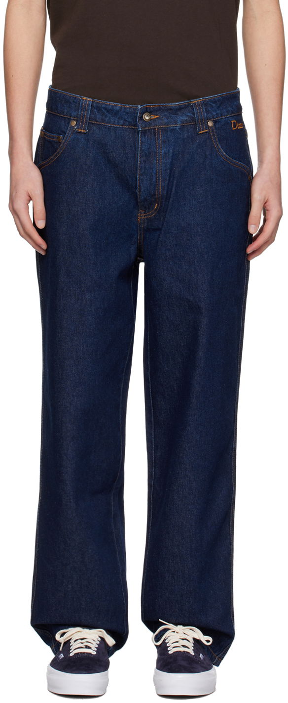 Jeans Dime Indigo Classic Relaxed Jeans Tamnoplava | DIMESP2433IND