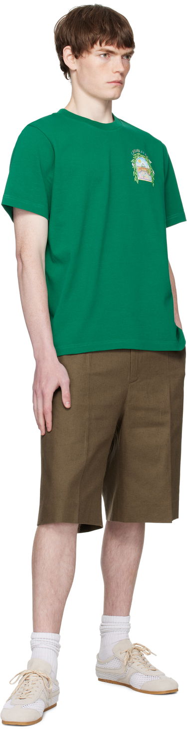 Majica kratkih rukava Casablanca Casablanca L'Arche De Tennis T-Shirt Zelena | MPF25-JTS-001-17-EX-FLANNELS, 3