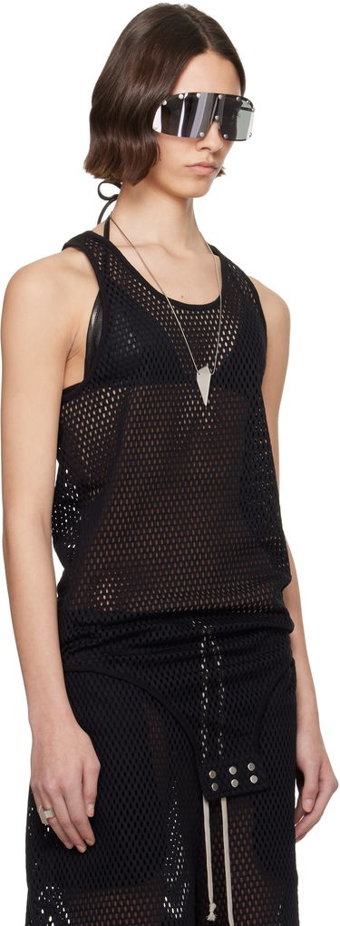 Majica bez rukava Rick Owens Rick Owens Champion Edition Basketball Mesh Tank Top Crna | CW01E1680 CHONET, 1
