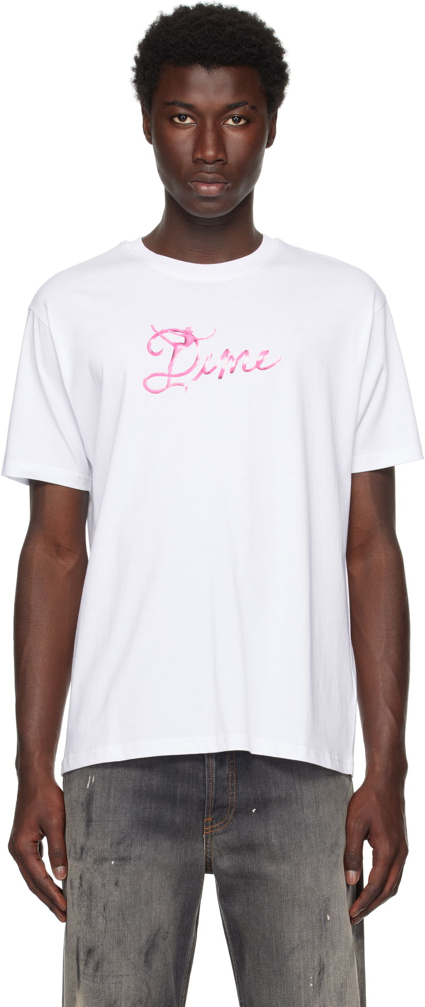 Majica kratkih rukava Dime Dime Satin Graphic T-Shirt Bijela | DIMESU2554WHT