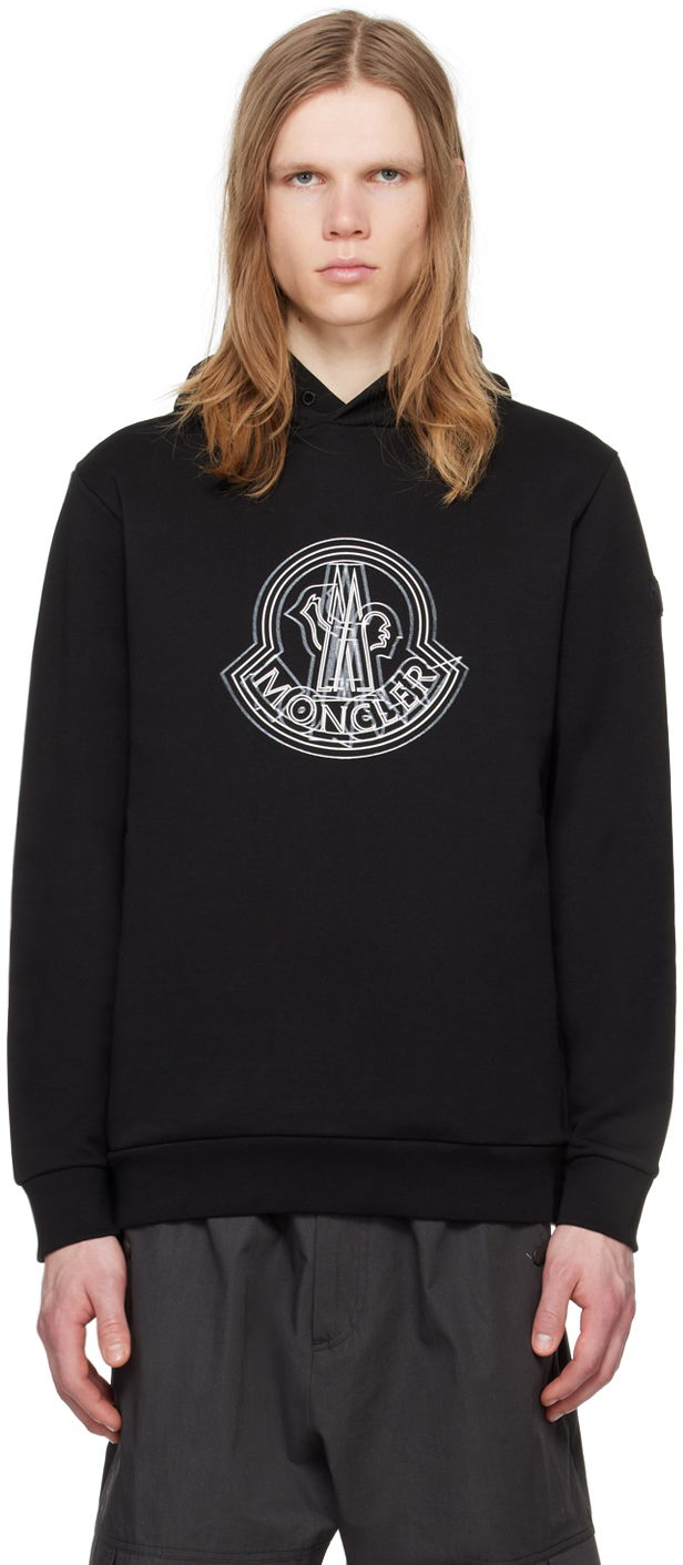 Dukserice Moncler Printed Hoodie Crna | J10918G00038809KR