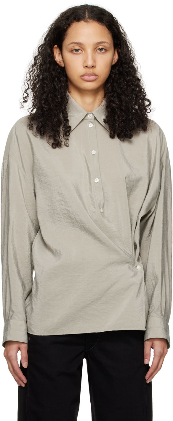Košulja LEMAIRE Twisted Button-Up Shirt Zelena | SH1032 LF208