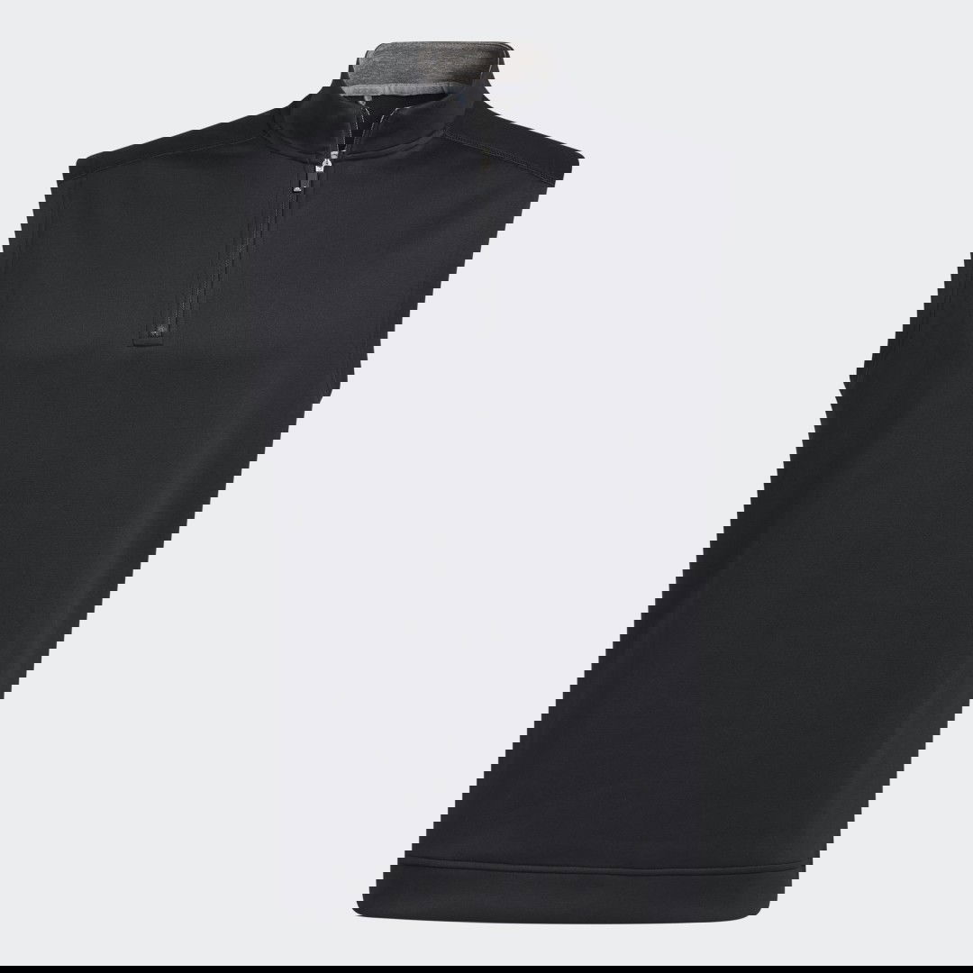 Prsluk adidas Originals Club Quarter-Zip Vest Crna | GH7080, 1