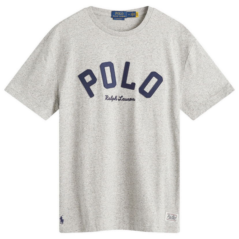 Majica kratkih rukava Polo by Ralph Lauren Polo Ralph Lauren Men's College Logo T-Shirt in Dark Vintage Heather, Size Large | END. Clothing Siva | 710952043003