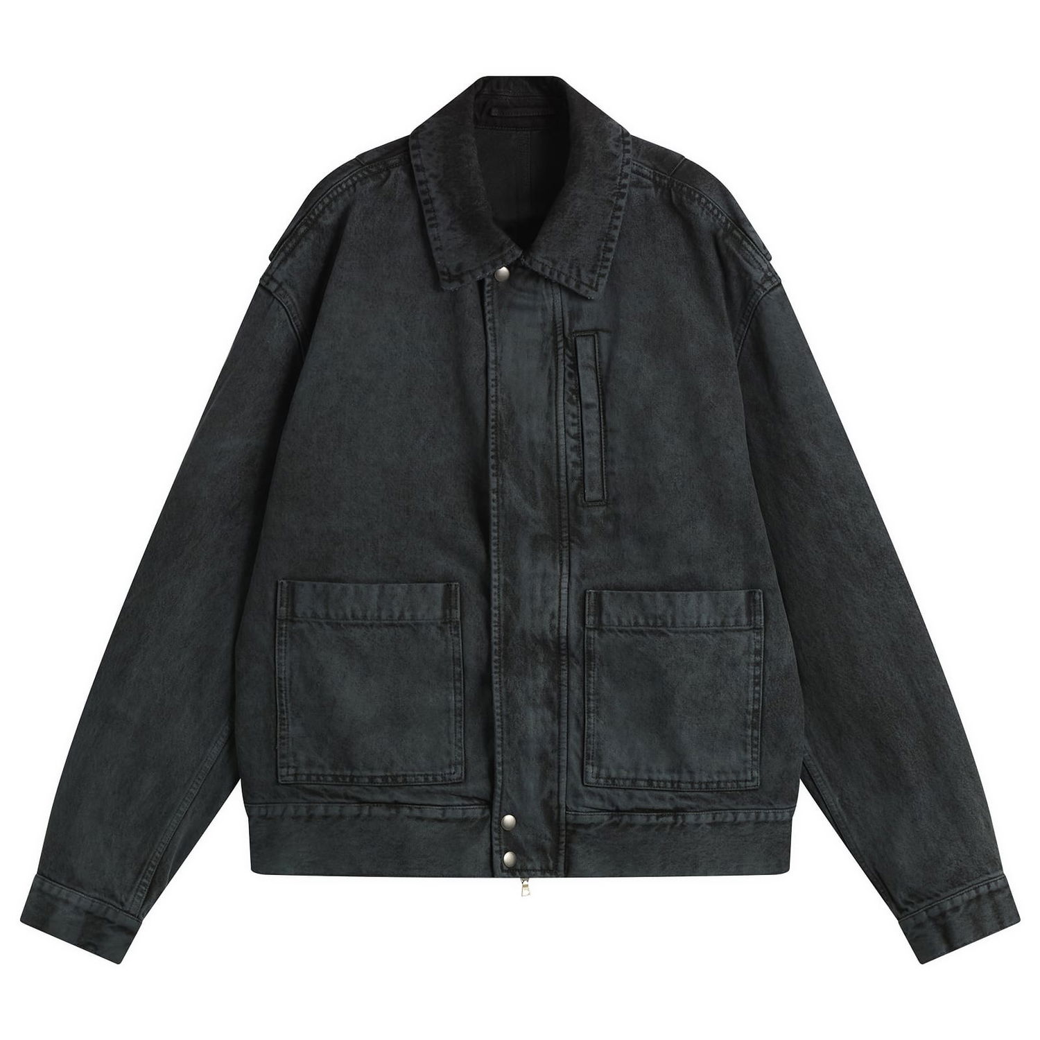 Jakna Dries Van Noten Dries Van Noten Heavy Weight Denim Washed Jacket Crna | 252-020578-2391-508, 1
