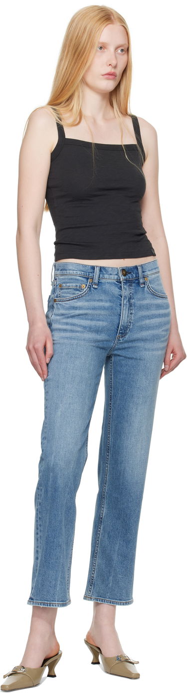 Majica bez rukava rag & bone Rag & Bone Slub Square Neck Tank Top Crna | WCC25ST010CH10, 3