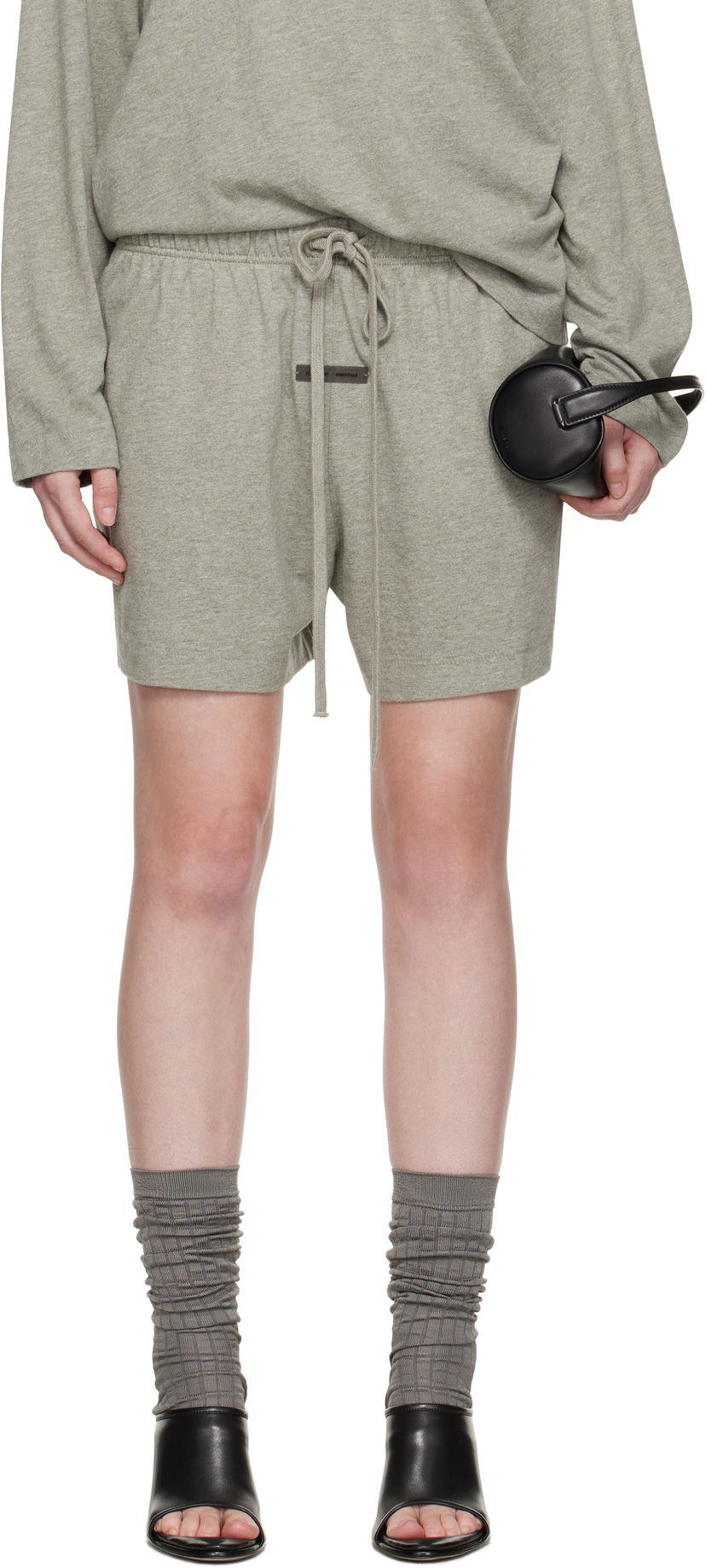 Kratke hlače Fear of God ESSENTIALS Soccer Drawstring Shorts Siva | 160SP255655FW