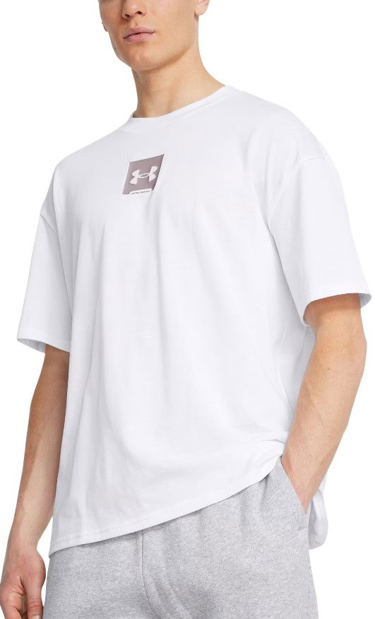 Majica kratkih rukava Under Armour Men's Box Logo Short Sleeve T-Shirt Bijela | 1386803-100