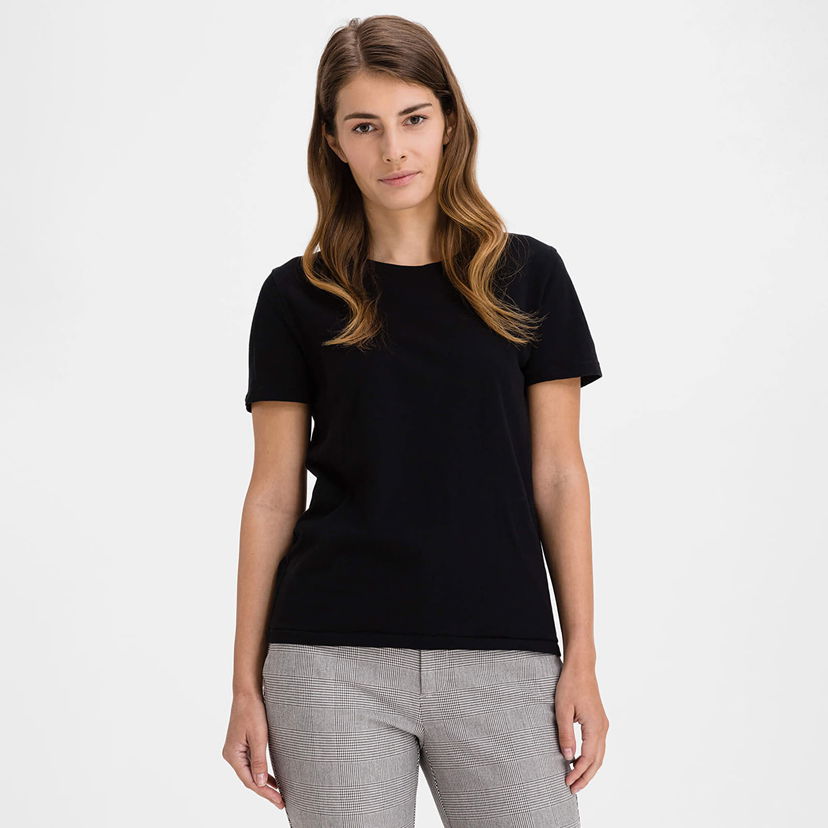 Majica kratkih rukava GAP Basic Crewneck Tee True Black Crna | 795346-06