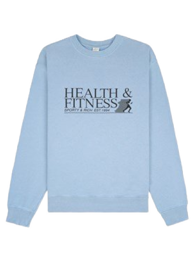 Džemper Sporty & Rich Health & Fitness Crewneck Plava | CR834SK