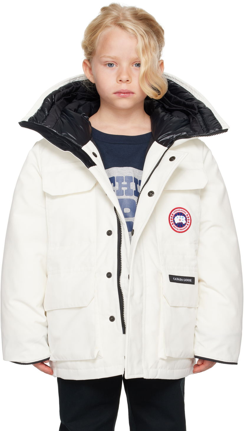 Parka Canada Goose Kids' Expedition Down Jacket Bijela | 4552Y