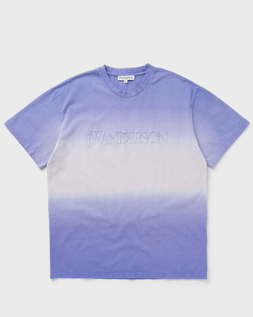 Majica kratkih rukava JW Anderson LOGO EMBROIDERY GRADIENT T-SHIRT Plava | JT0238-PG1551-748