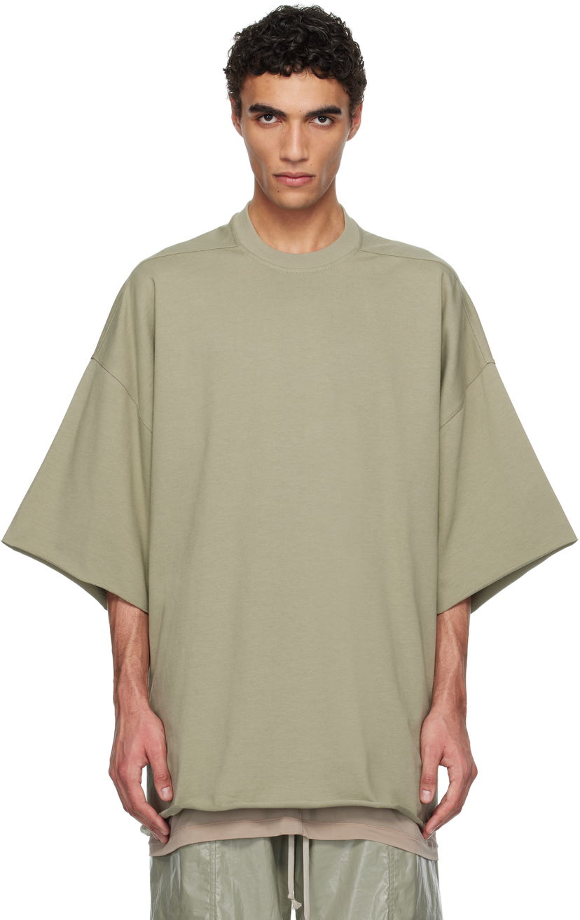Majica kratkih rukava Rick Owens Rick Owens Hollywood Tommy T-Shirt Zelena | RU01E5283 BA