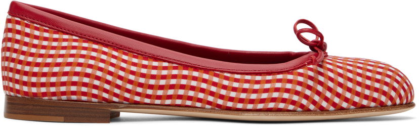 Odjeća Manolo Blahnik Manolo Blahnik Veralli Ballerina Flats Crvena | 424-1947