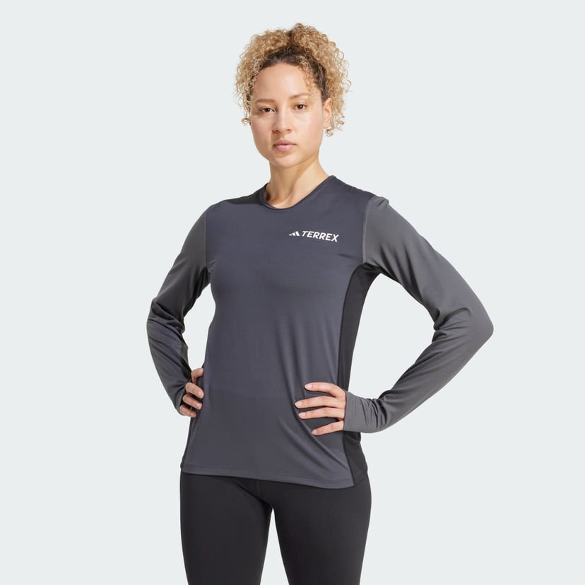 Majica kratkih rukava adidas Performance Long Sleeve Base Layer T-Shirt Siva | JC8200