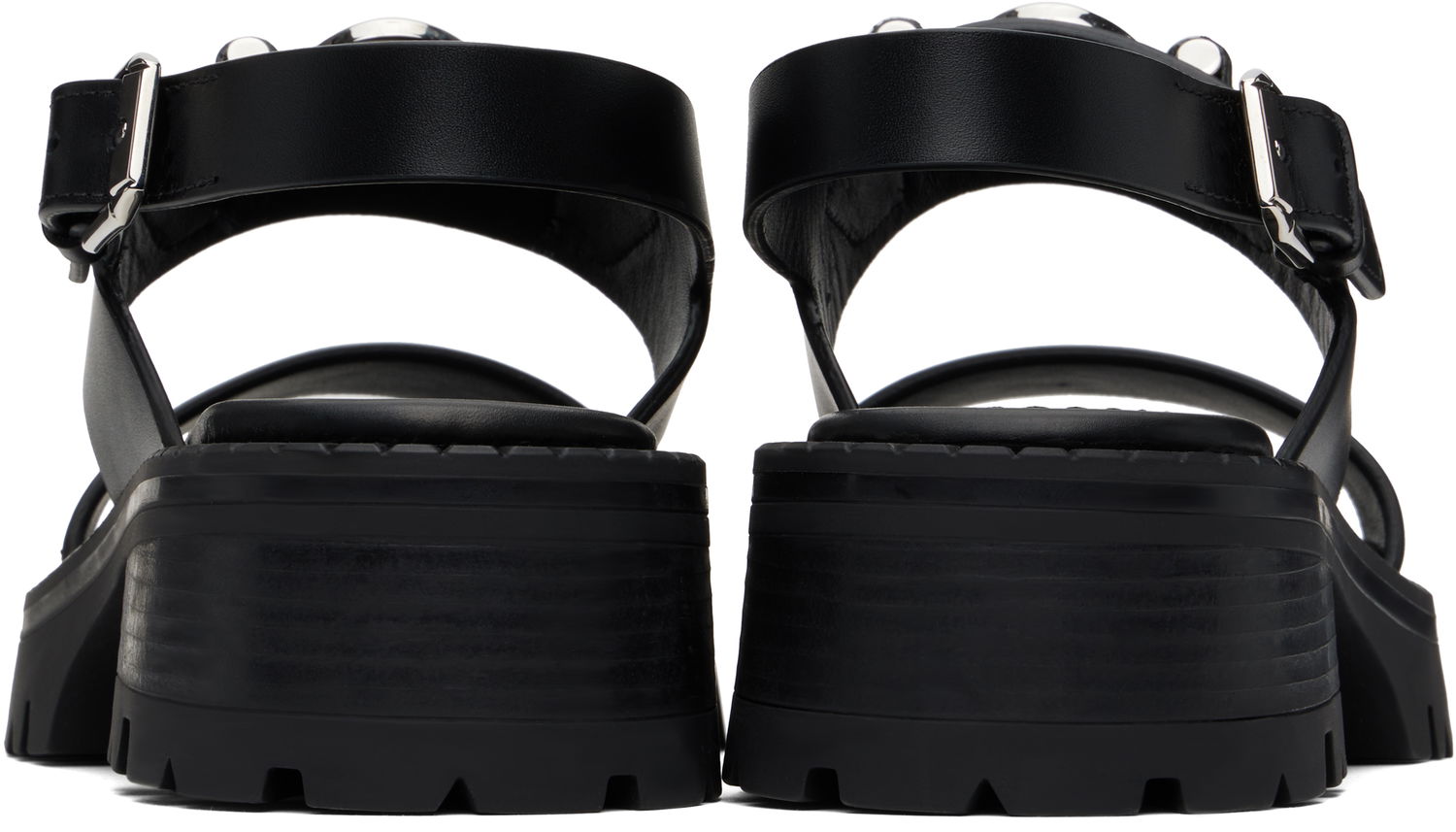 Tenisice i cipele Versace Medusa Buckle Platform Block-Heel Sandals 80 mm Crna | 1015472_1A04174_1B00P, 1