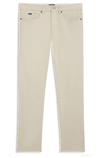 Jeans BOSS Delaware Slim-Fit Performance Denim Jeans Bež | 50550942