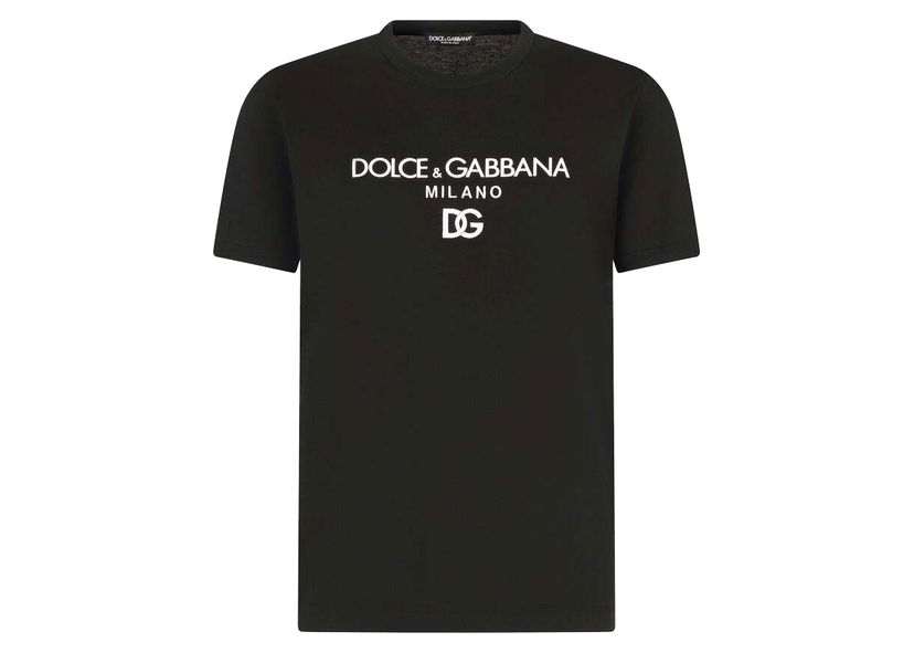 Majica kratkih rukava Dolce & Gabbana Cotton DG Embroidery and Patch T-shirt Black Crna | G8NC5ZG7B9XN0000