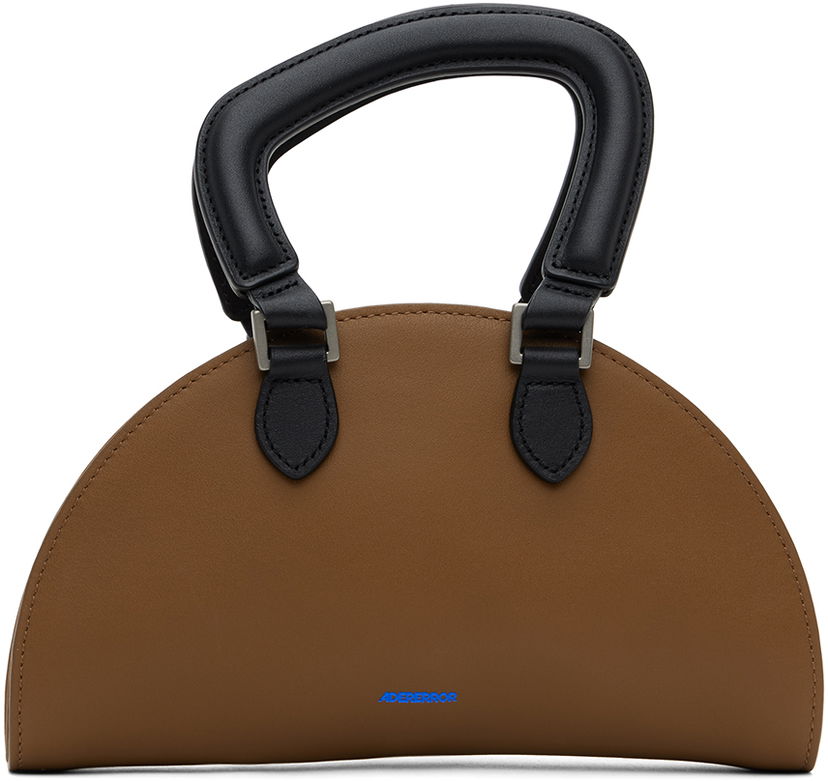 Ručna torbica ADER ERROR Half Moon Shape Leather Pouch Bag Smeđa | BN01SSBA0602BR