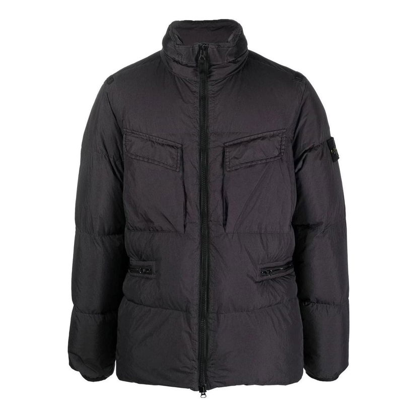 Pernata jakna Stone Island Reps Down Jacket Crna | 771540123-V0065