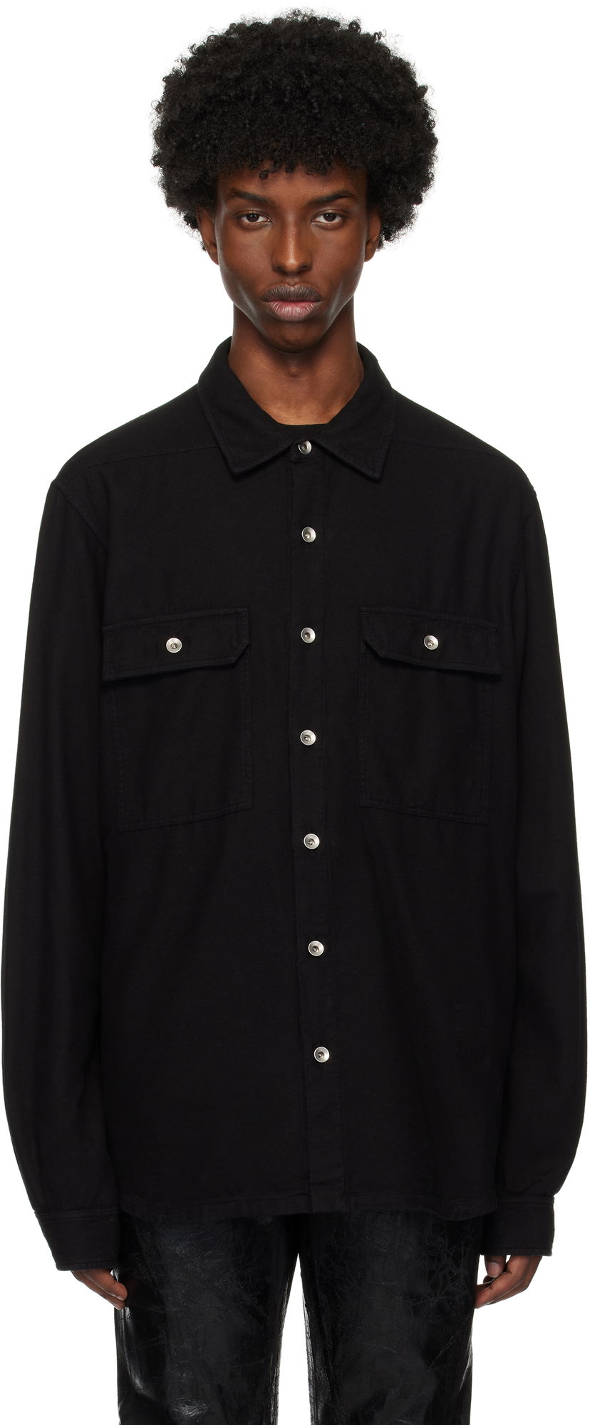 Košulja Rick Owens Outershirt Shirt Crna | DU02D2296 CFL