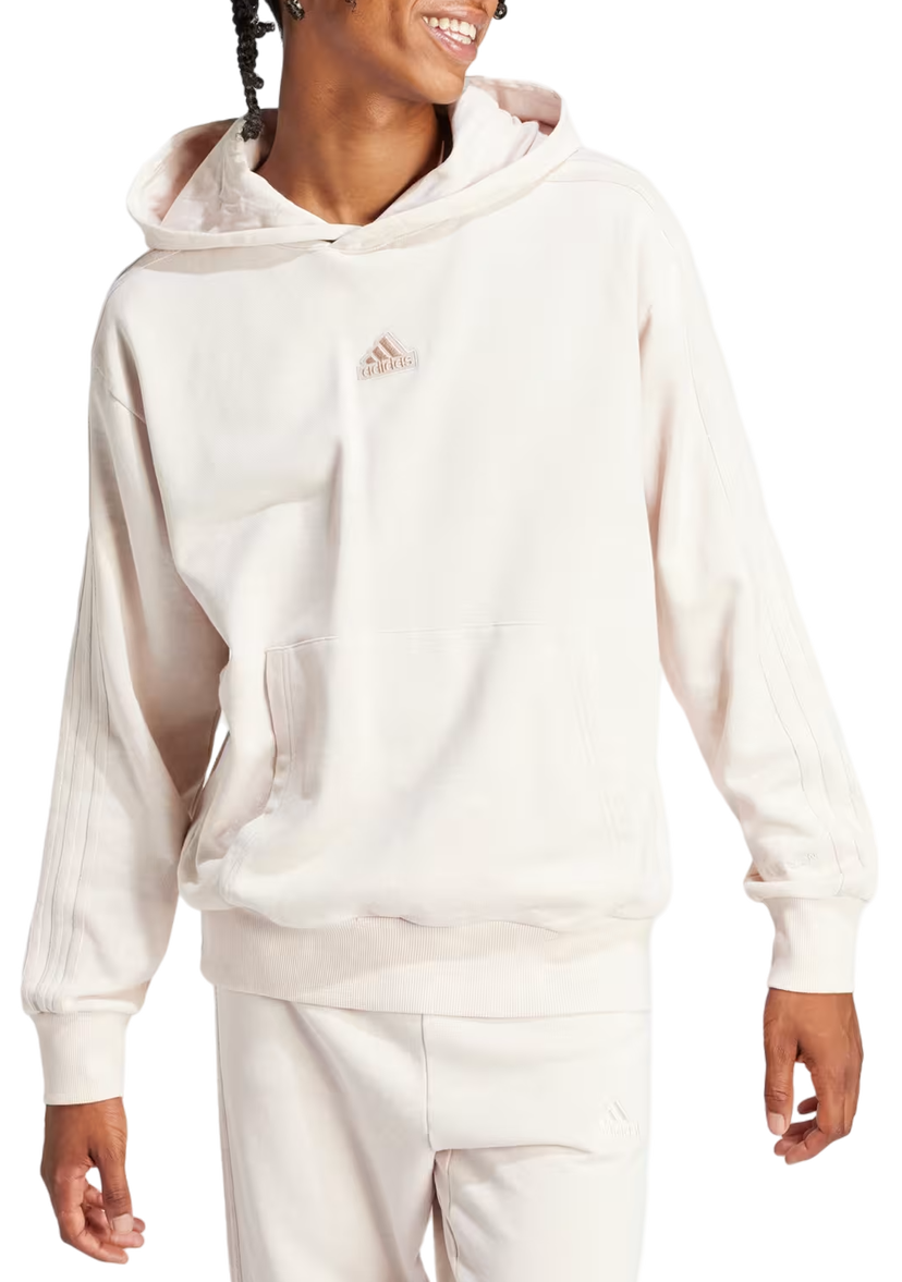 Dukserice adidas Originals All SZN French Terry 3-Stripes Hoodie Bež | ir5195
