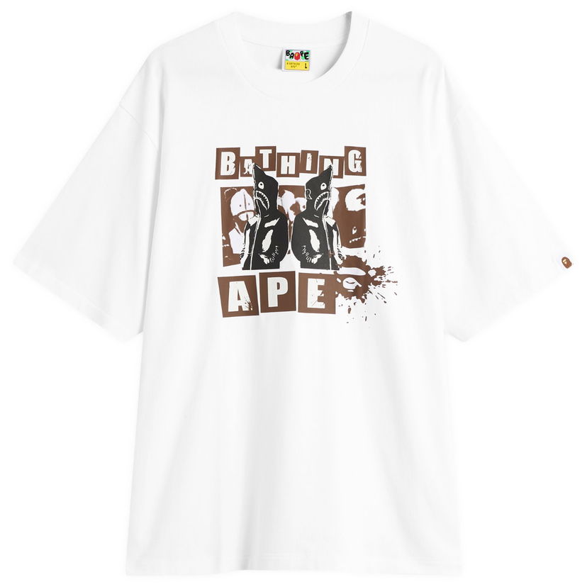 Majica kratkih rukava BAPE Graffiti BAPE Logo T-Shirt Bijela | 001TEL801342M-WHT