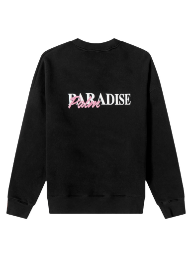 Džemper Palm Angels Paradise Palm Classic Crew Neck Crna | PWBA017S23FLE0051001
