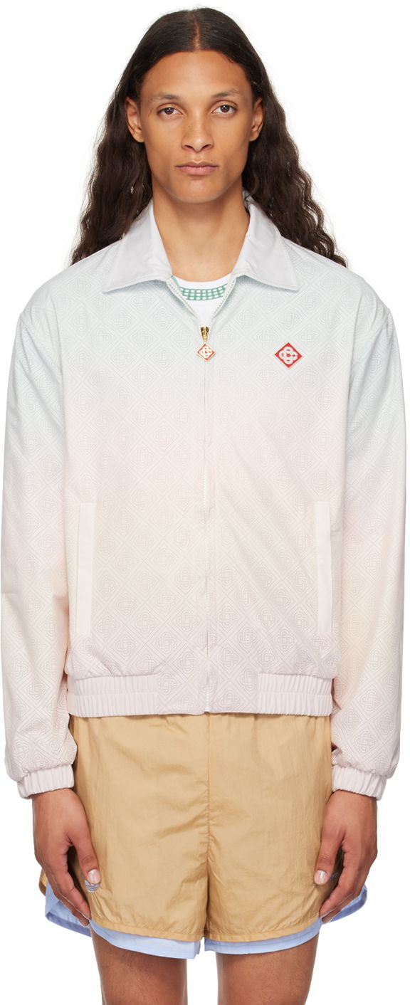 Vjetrovka Casablanca Gradient Track Jacket Bijela | MPF24-JK-293-01