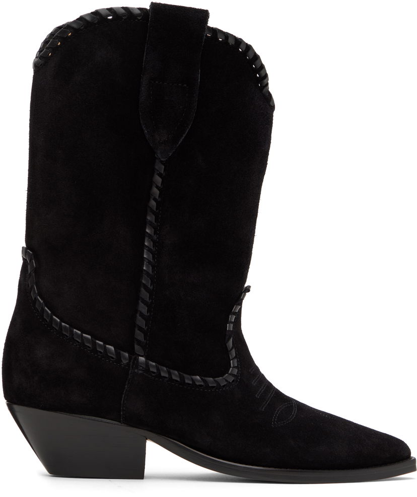Odjeća ISABEL MARANT Isabel Marant Duerto Suede Boots Crna | 24HBO0003FC-B4A06S