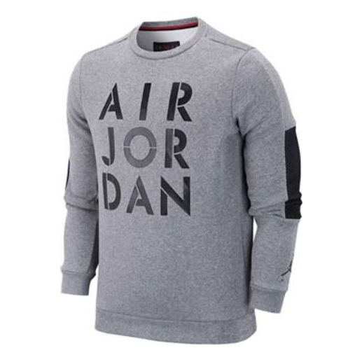 Džemper Jordan Jordan Word Mark Long Sleeve Sweatshirt Siva | CK1355-091