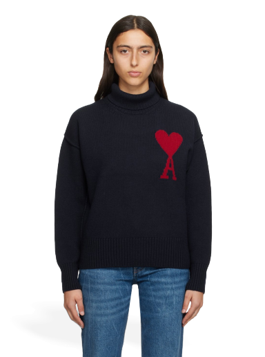 Džemper AMI Turtleneck Tamnoplava | UKS406.018