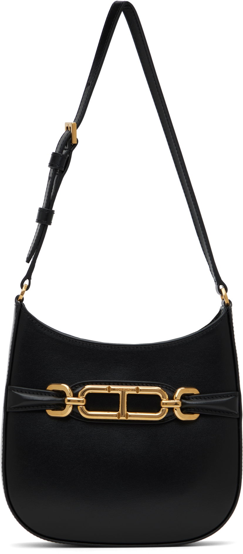 Ručna torbica Tom Ford Tom Ford Mini Palmellato Leather Shoulder Bag Crna | L1839-LCL056X