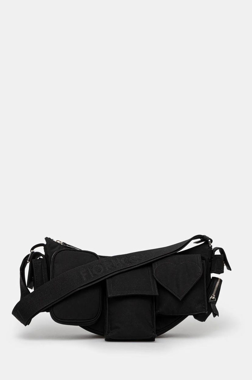 Torba oko struka Fiorucci Nylon Super Pocket Bag Crna | U01FMABA123NY01BK01