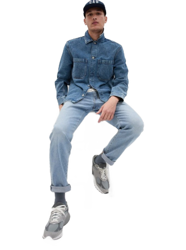 Jeans GAP Straight Jeans Plava | 598134-00