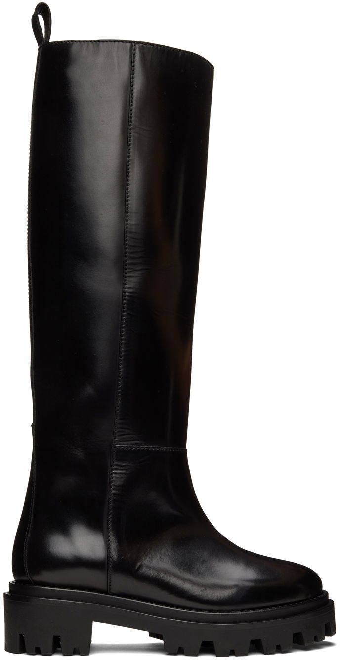 Odjeća ISABEL MARANT Isabel Marant Cener Lug Sole Leather Boots Crna | 22ABT0284-22A027S