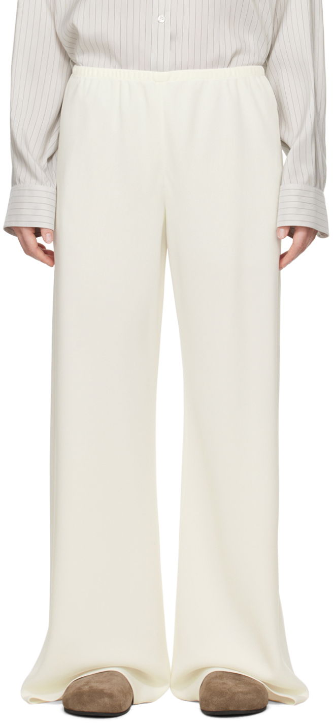 Hlače The Row Gala Wide Leg Trousers Bijela | 1766-W1968