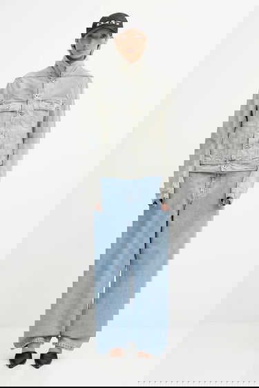 Jakna Rick Owens Rick Owens DRKSHDW Trucker Worker Denim Jacket Plava | DS02E7701.DMP, 5