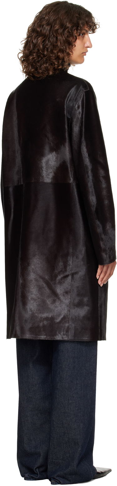 Kaputi Loulou de Saison Loulou de Saison Miller Pony Effect Leather Coat Crna | MILLER, 2
