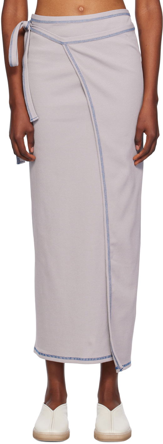 Suknja Baserange Wrap Maxi Skirt Siva | SKGW-CH-WI24, 0